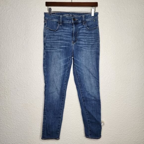 American Eagle Next Level Stretch Hi-Rise Jegging Crop Women's Size 8 - Picture 1 of 8